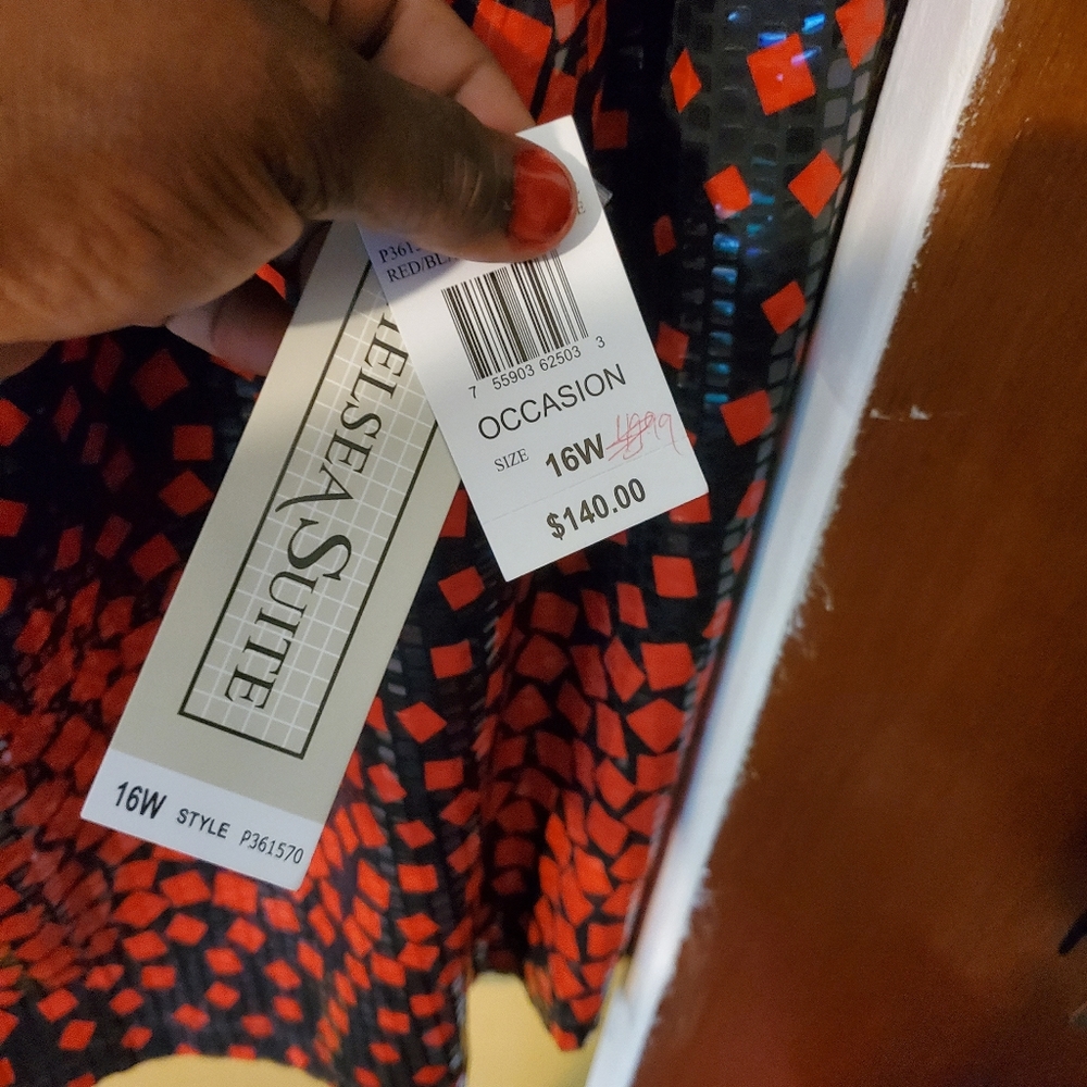 Black Chiffon lace dress with sequin like bottom